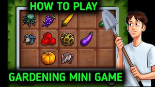 Gardening Mini Game Summertime Saga Tips And Tricks Diane Route