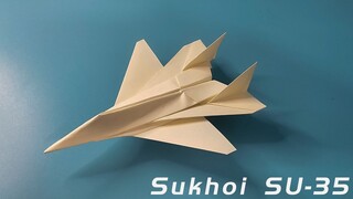 [ดีไอวาย]วิธีทำเครื่องบินกระดาษรุ่น SU-35