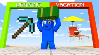 Monster School: Money run challenge - Blue is a Traitor | Minecraft Animation