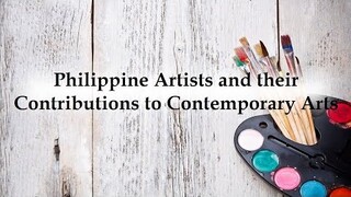 #CPAR | Philippine Artists and their Contributions to the Contemporary Arts