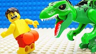 Petualangan Jurassic Dinosaurus Lego Stop Motion