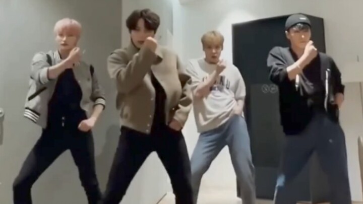 【ATEEZ】 أينما توجد رقصة فرقة فتيات، هناك مجموعة الأربعة التي تقوم بالتقليد