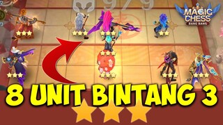 Tutorial 8 Unit BINTANG 3 Tanpa Tharz 3 Pake Commander BARU Magic Chess ini!!