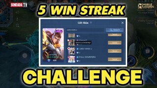 5 Win Streak Challenge in Rank Game for Bren Esports Skin