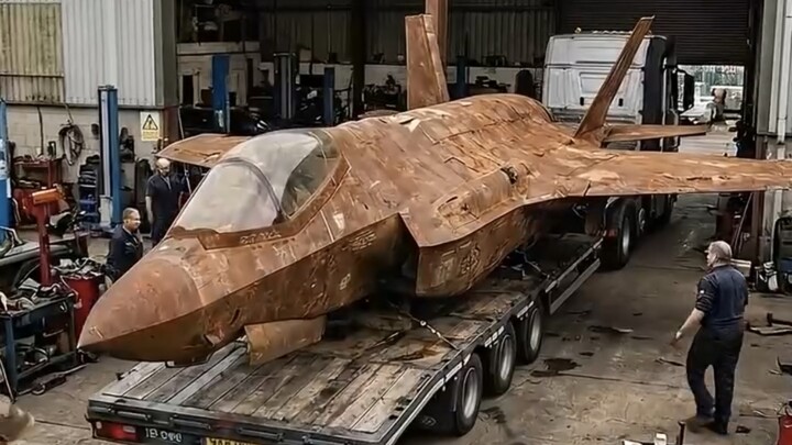 Proses renovasi F-35 yang sudah dibredel