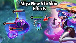 MIYA NEW 515 SKIN EFFECTS!🤩🎵ALLSTAR SKIN MLBB💜