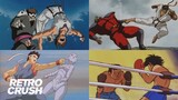 Different fighting styles in '80s & '90s anime | Retro Anime Compilation