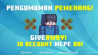 PENGUMUMAN PARA PEMENANG GIVEAWAY! 🎊🎉