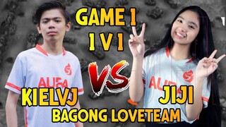 KIELVJ VS JIJI 1V1 GAME 1 NAGKA MABUTIHAN BAGONG LOVETEAM SA ML