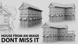Lets make a cartoony haunted house in maya