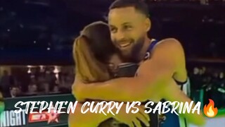 Stephen Curry vs Sabrina 3 point contest🔥