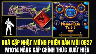 Free Fire | Quà Cập Nhật Mừng Phiên Bản Mới OB27,Skin Súng Nâng Cấp Mới M1014 Chính Thức Xuất Hiện
