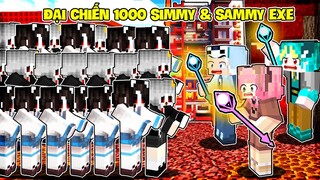 GẤU MORA THỬ THÁCH 24H CHIẾN ĐẤU VỚI SIMMY & SAMMY EXE | MÈO BÉO VÀ YABUN BẢO VỆ MORA