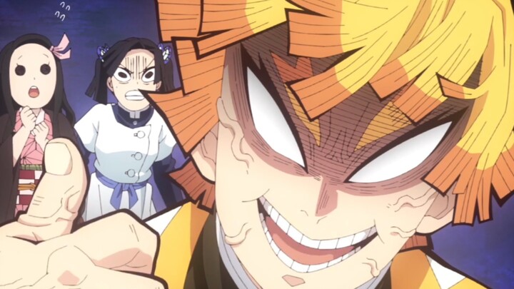 Honestly, once Zenitsu shows up, the whole series stops feeling so热血.