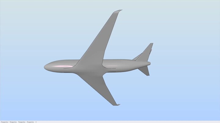Body-wing fusion contours for Airliner Con-CW 02