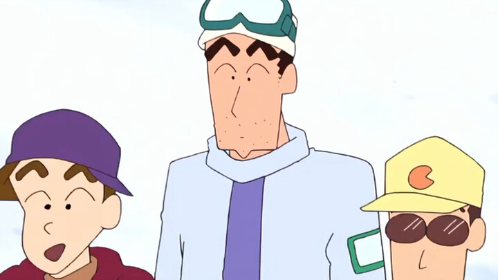 Hiroshi was shocked to discover that this was, in fact, Shin-chan’s very first time skiing…