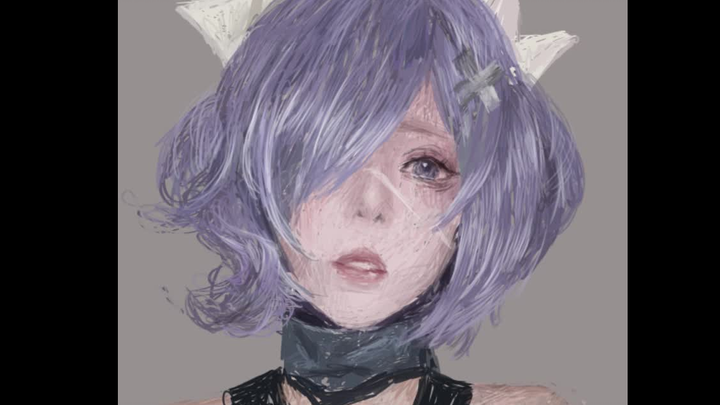 【Painting】How much can you draw in a circle in 40 minutes (●'◡'●)