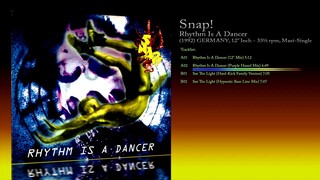 Snap! (1992) Rhythm Is A Dancer [12' Inch - 33⅓ RPM - Maxi-Single]