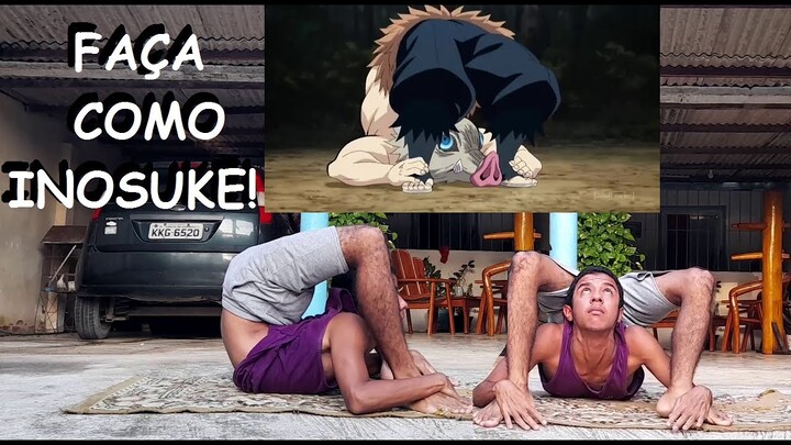 Inosuke - Como fazer o movimento de flexibilidade do Inosuke (Demon Slayer)