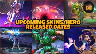 UPCOMING SKINS & HERO RELEASED DATES | Mobile Legends: Bang Bang!