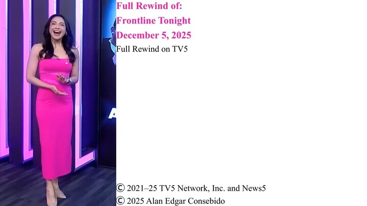 Full Rewind on TV5 | Frontline Tonight – December 5, 2025