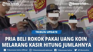 Kasir Tak Boleh Hitung, Viral Pria Berseragam Pemuda Pancasila Beli Rokok Pake Uang Koin