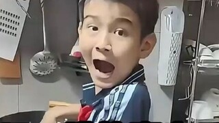 A genuine reaction to being startled