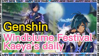 Windblume Festival Kaeya's daily