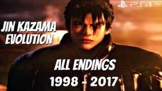 TEKKEN SERIES - All Jin Kazama & Devil Jin Endings 1998 - 2017