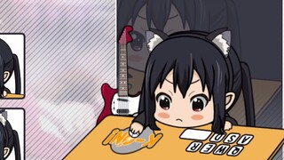 [Live2D model display] Nakano Azusa Azusa Meow K-ON! Bongocat customer list display