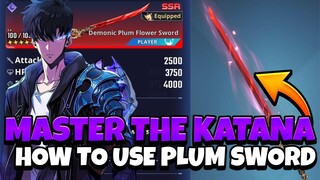 DEMONIC PLUM FLOWER FLOWER SWORD HOW TO GUIDE! BECOME A MASTER! [Solo Leveling: Arise]