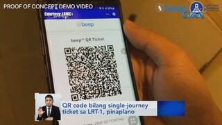 QR code bilang single-journey ticket sa LRT-1, pinaplano | Saksi