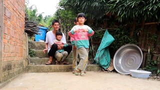 Prepare to plant the crops. Before going up the mountain, the triplets dance to make their father ha