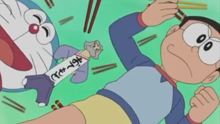 nobita berusaha keras