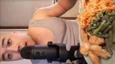 Asmr Macaroni Green Beans & Chicken