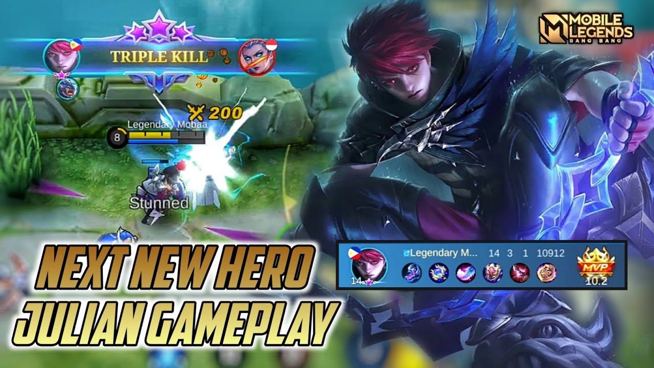 Julian Mlbb Gameplay , Next New Hero Julian Gameplay - Mobile Legends Bang  Bang - BiliBili