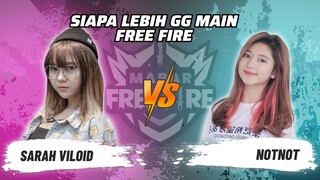 Sarah Villoid vs Not Not: Duel Gamer Cewek Cantik dan Ber-skill! | Free Fire Match 32 #short