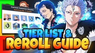 GLOBAL REROLL GUIDE & TIER LIST: WHAT TO GO FOR & HOW | Black Clover Mobile