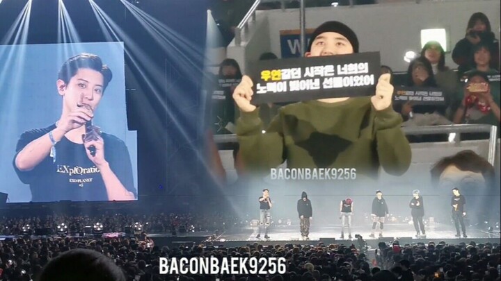 【EXO】29 ديسمبر 2019 | تفاعل الأعضاء مع كيونغسو بعد طول غياب على المسرح وخارجه | عرض عالي الدقة | حفل