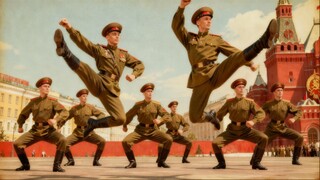 Tarian Cossack oleh Komisar Politik Uni Soviet, favorit Pavel Korchagin