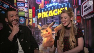 Justice Smith and Kathryn Newton Talk 'Detective Pikachu'