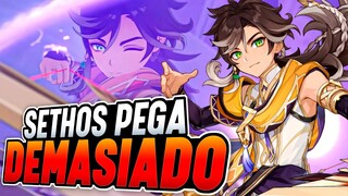 ¡NO ME ESPERABA EL DAÑO DE SETHOS! 😱 PRUEBAS DE EQUIPOS CON SETHOS - Genshin Impact