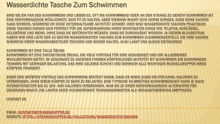 Wasserdichte Tasche Zum Schwimmen