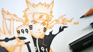 วิธีการวาดนารูโตะ (โหมดคุรามะเต็มกำลัง)