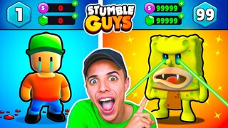 Me CONVIERTO en SKIN SECRETA de BOB ESPONJA… 😰 STUMBLE GUYS