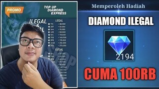 GAK SALAH ? 2000 DIAMOND CUMA 100RB !! DIAMOND ILEGAL MURAH BANGET ! LANGSUNG GUA BELI