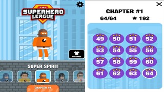 The Superhero League SUPER SPIRIT Level 49-64 Walkthrough. 3 Stars