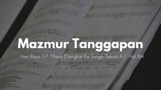 Mazmur Tanggapan Hari Raya S.P Maria Diangkat Ke Surga Tahun A - cover by JenniferOdelia
