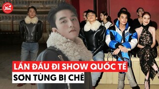 Lần đầu đi show quốc tế, Sơn Tùng MTP bị chê tác phong "lấc cấc": Diện đồ "âm điểm"