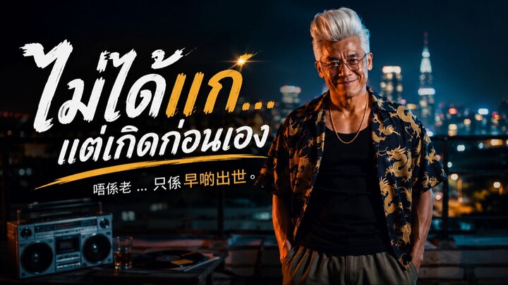 唔係老 ... 只係早啲出世。ไม่ได้แก่...แค่เกิดก่อนเอง